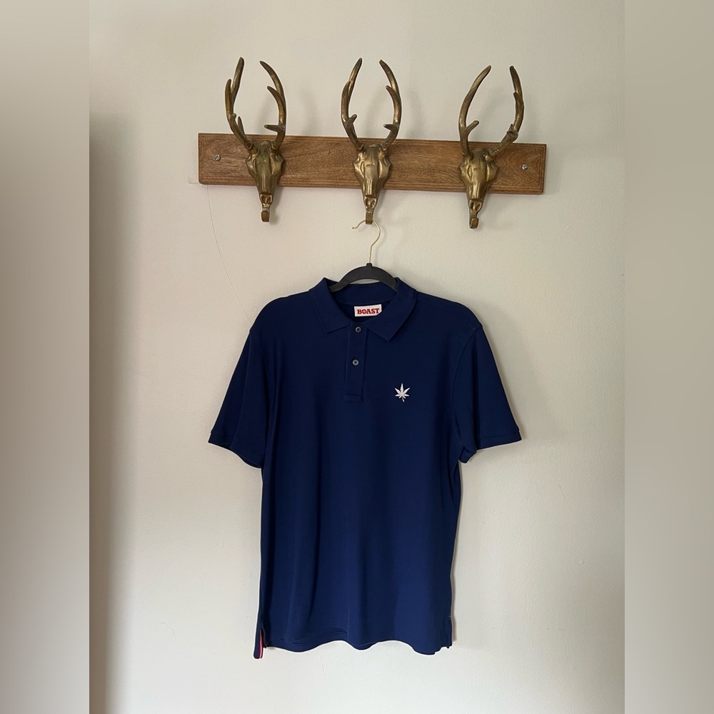 Classic Blue Polo Shirt with super cool logo!